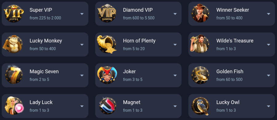 vox casino store talismans