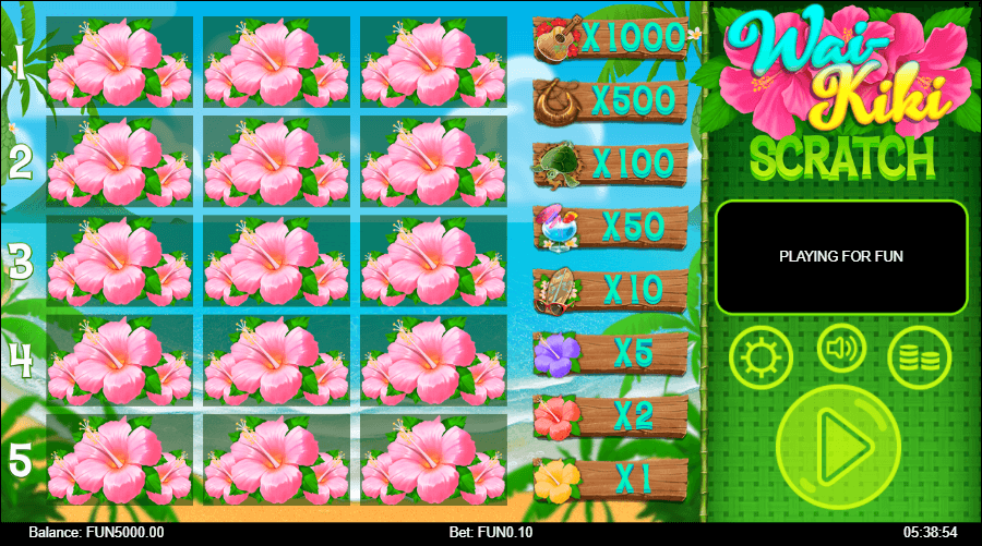 Wai Kiki Online Scratch Game Reels