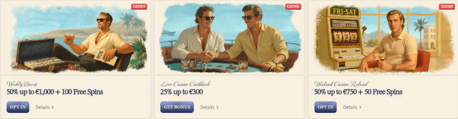 Weekly Bonuses Reccuring VIPLuck Casino