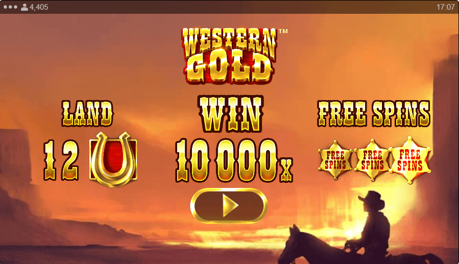 Western Gold Online Slot Game Reels