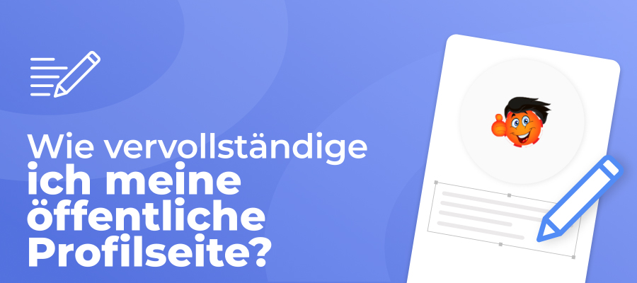 Wie fülle ich meine öffentliche Profilseite aus? 
