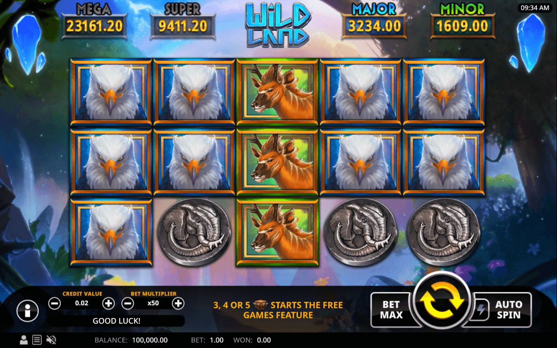 Wild Land Online Slot Game Features