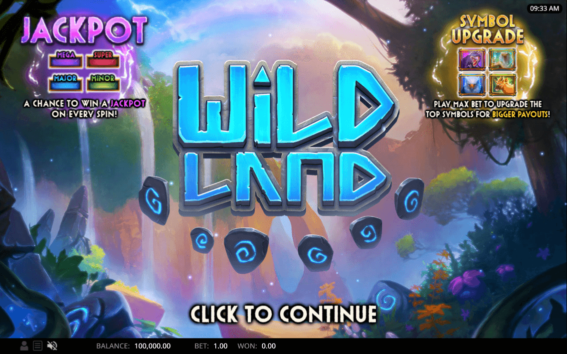 Wild Land Online Slot Game Reels