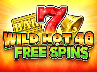 wild hot 40 free spins by fazi logo