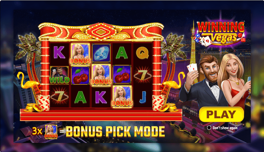 Winning Vegas Online Slot Game Reels