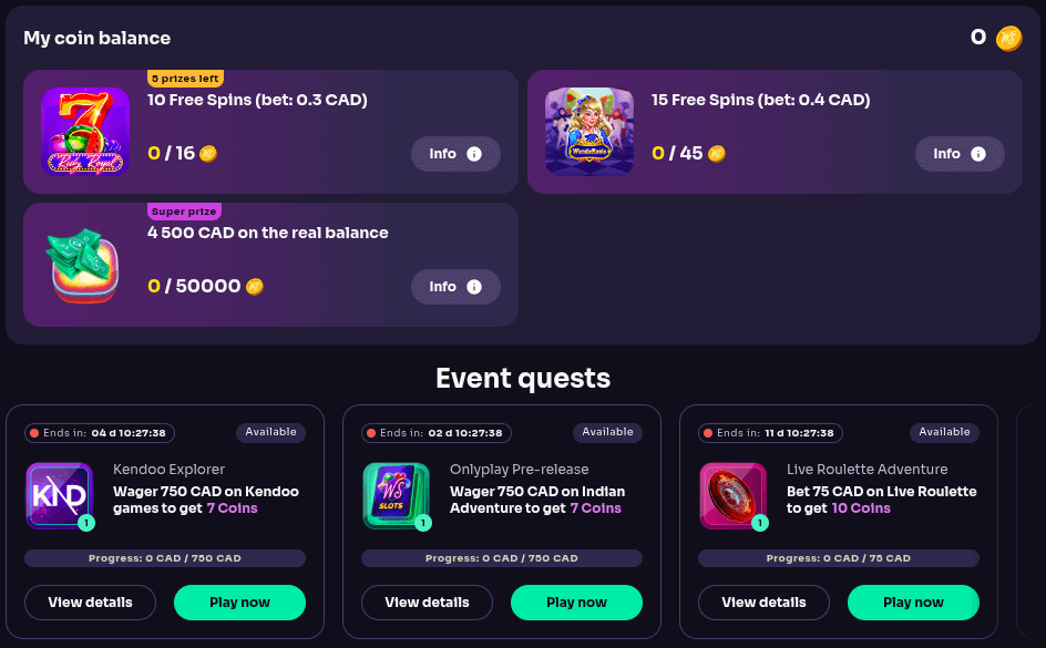 winspirit casino coins