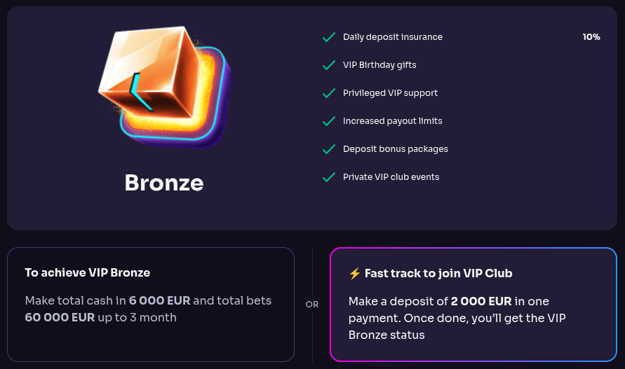 winspirit casino vip club