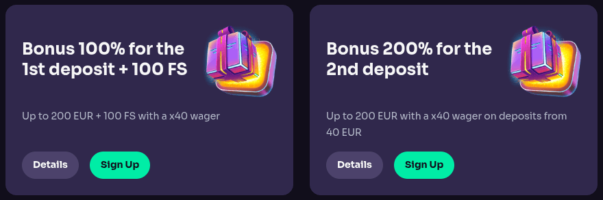 winspirit casino welcome pack