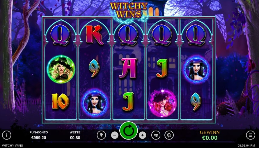 witchy wins slot game realtime gaming