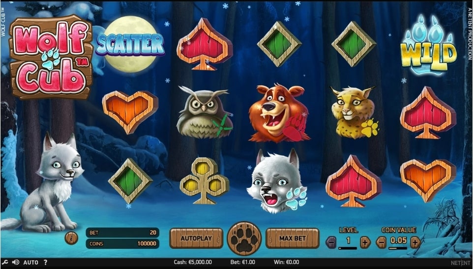 Wolf Cub Slot Reels